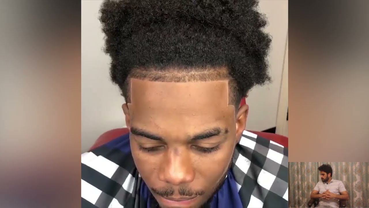 mid taper fade black male